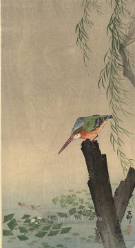 鳥 Painting - カワセミ 大原古邨 鳥